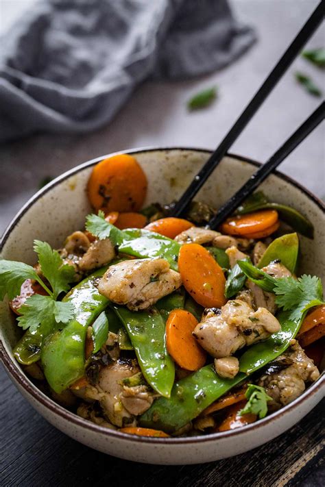 Chicken and Snow Pea Stir Fry – Healthy 30-Minute Dinner!