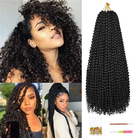 Pesonlook 8 Packs 18 Inch Passion Twist Hair Black India | Ubuy