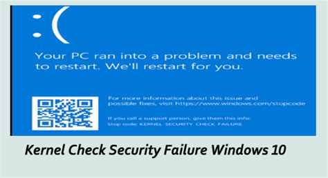 Image result for Kernel Security Check Fail