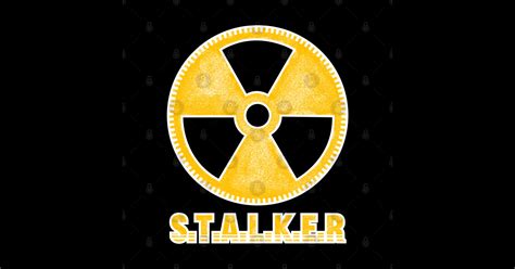 S.T.A.L.K.E.R - vintage style radioactive symbol - Stalker - Sticker ...