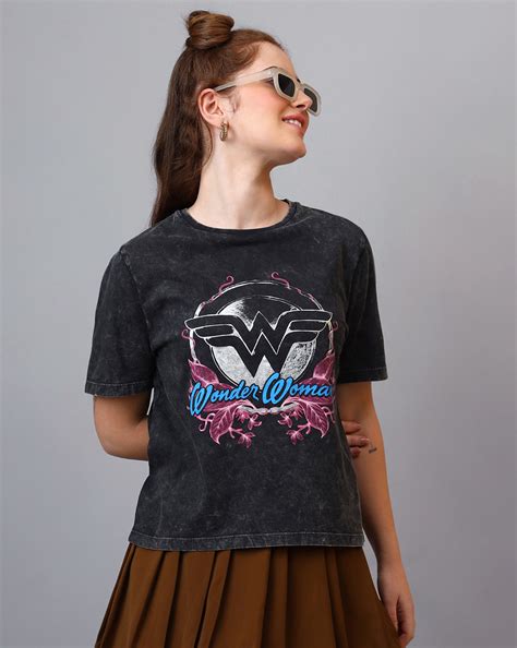 Wonder Woman Printed Regular Fit Tshirt For Women – Free Authority