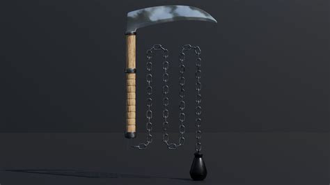 3D Chain And Sickle Weapon Model - TurboSquid 1929810