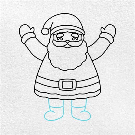 Cute Santa Drawing