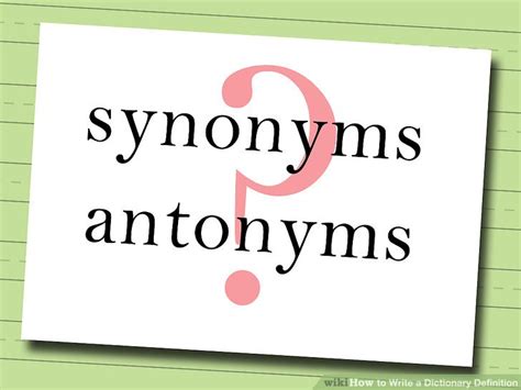 Image result for Dictionary Def Example