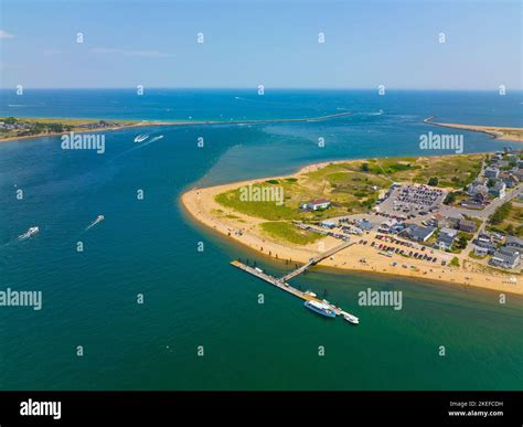 Plum Island Beach aerial view at the northern most point of Plum Island ...