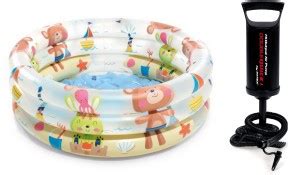 YAMAMA INTEX BEACH BUDDIES 3-RING POOL AND A HANDY PUMP - INTEX BEACH ...