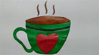 Image result for Simple Tea Cup Drawing