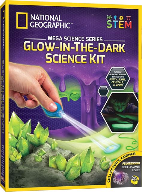 Amazon.com: NATIONAL GEOGRAPHIC Mega Science Kit - Glow in The Dark Lab ...
