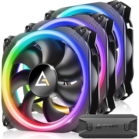 Antec RGB Fans, PC Fans 120mm RGB Fans, 5V-3PIN Addressable RGB Fans ...