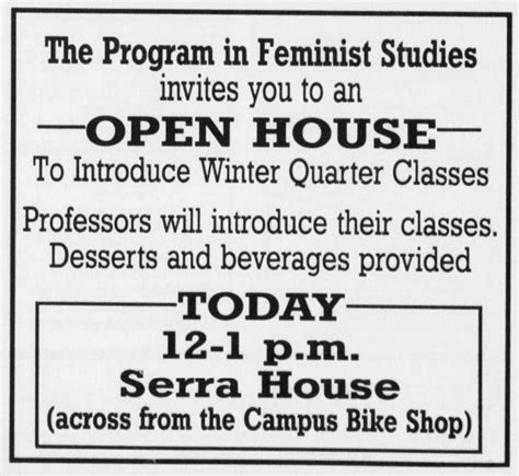 Stanford Daily ads for Feminist Studies events (1983-2013) | Feminist ...
