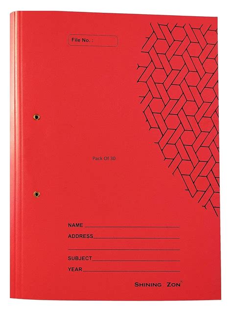 Shining Zon Light Spring File Card Board Cobra File Folder for ...