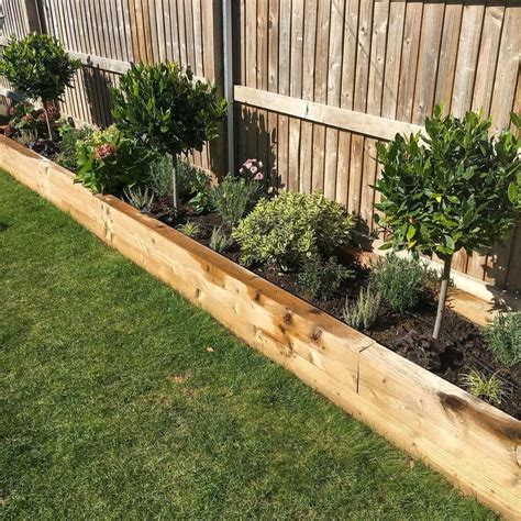 Garden Edging Wood Sleepers at Margaret Aguirre blog