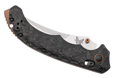 Benchmade Mini Bedlam 865-02 Stonewashed CPM S90V, 3K Twill Carbon ...
