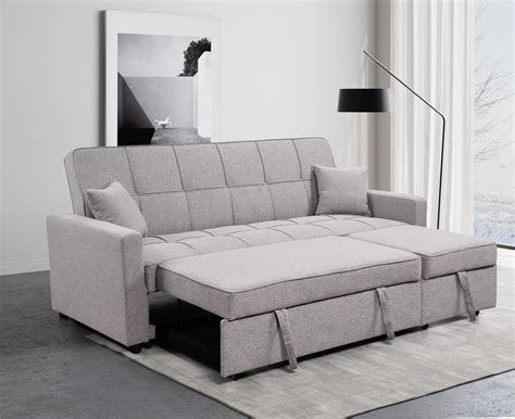 Amazon.com: ZIGHTH 82'' Sleeper Sofa with Pull Out Bed, Convertible ...