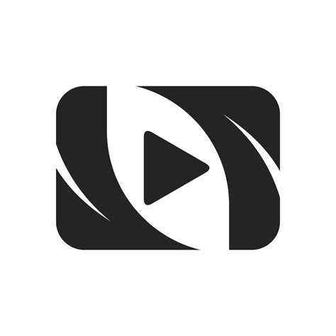 Video logo template isolated brand identity icon abstract vector ...