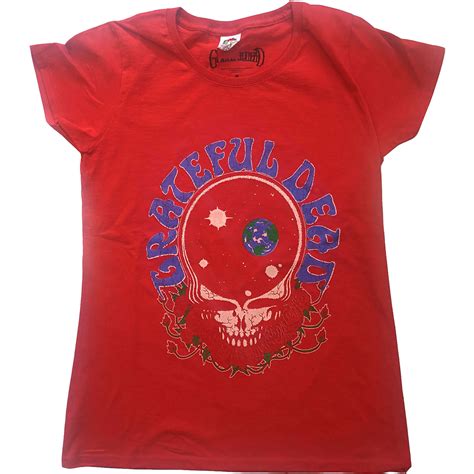 Grateful Dead Women's T-Shirt Space Your Face & Logo