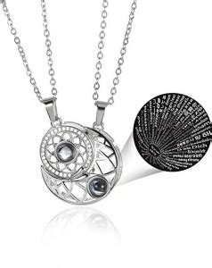 AASTHA IMAGINE Magnetic Couple Necklace for Matching Couple Necklaces ...