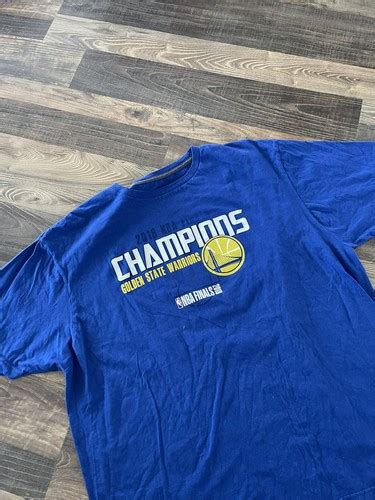 Golden State Warriors Size 2XL 2018 FinalS NBA Champions Roster on Back ...