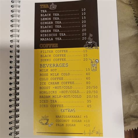Menu at Coffee N Recharge, Coimbatore, 34