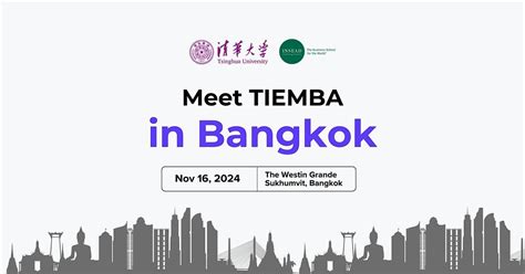 Meet Tsinghua-INSEAD EMBA for a Coffee Chat in Bangkok, The Westin ...