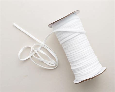 Saras Udyog | Flat Tubular (50 Meters, 6mm) Knitted Spandex White ...