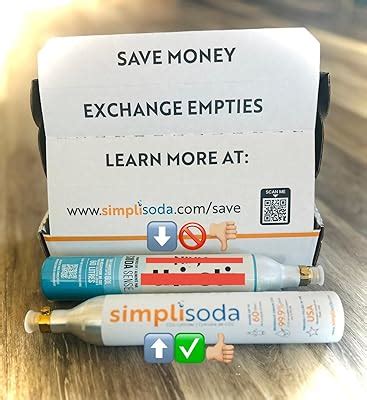 SimpliSoda 60L CO2 Canister Cylinders - Compatible w/Sodastream India ...