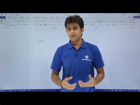 MS Word: Basics Video Lecture - How to become an Expert of MS Word ...
