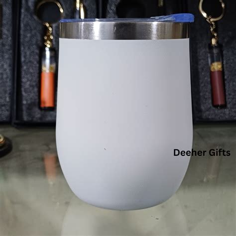 Stainless Steel Insulated Coffee Mug | White | 250ml | For Engraving ...