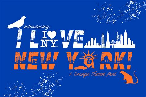 I Love New York Font by KtwoP · Creative Fabrica