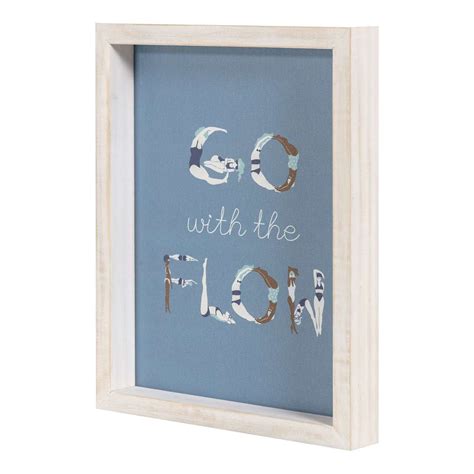 Ty Pennington Go With The Flow Wall Art, 6x10