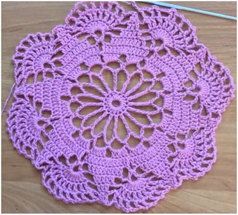 Image result for Crochet Shell Doily Free Pattern