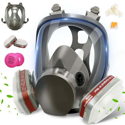 Full Face Respirator Gas Mask Gas Masks Survival Nuclear Chemical ...
