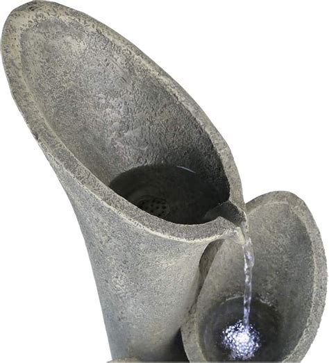 BBabe Faux Stone Patio Water Fountain 33 1/2, Bell 4-Tier India | Ubuy