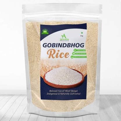 AGROVATION Premium Gobindobhog Rice, 4kg (2 x Packs of 2kg) | Aromatic ...