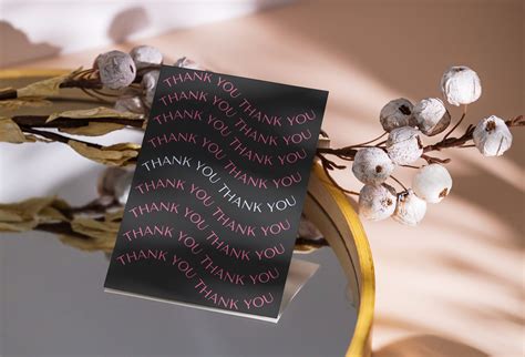 DIY Luxury Small Business Thank You Card Template Printable Modern ...