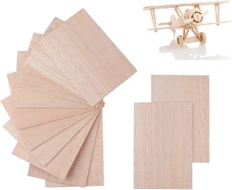 IUoczi 12 Pack Balsa Wood Sheets 1/16x4x6 Inch Natural Wood India | Ubuy