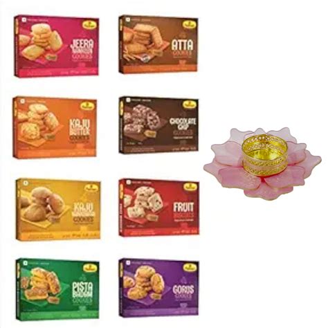 Haldiram's Nagpur All Cookies Combo (250g X 8Vairents) with Lotus ...