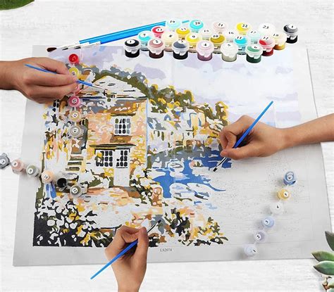 RAM DIY Acrylic Painting by Numbers Kit on Canvas – TULIP N TURTLE