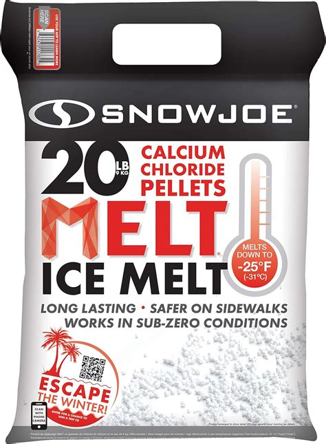 Amazon.com : Snow Joe MELT20CPP 20-Pound 94% Pure Calcium Chloride Ice ...