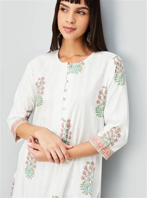Buy Women Floral Print Straight Kurta Set Online at just Rs. 1499.0 ...