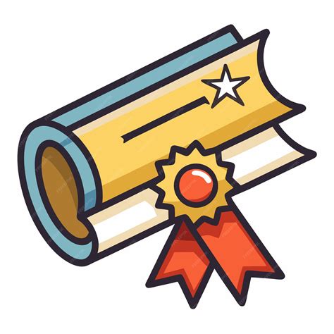 Elegant Diploma Clip Art Icon for Academic Achievement and ...