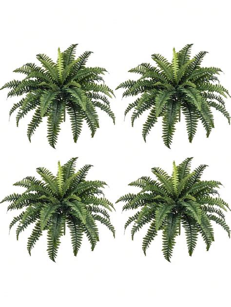 5pcs-Artificial Boston Fern Plants For Home, Office, Garden Porch ...