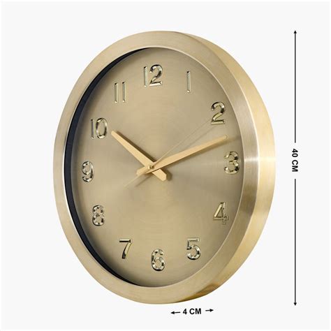 Buy Casablanca Glimmer Aluminium Wall Clock - 40cm from Home Centre at ...