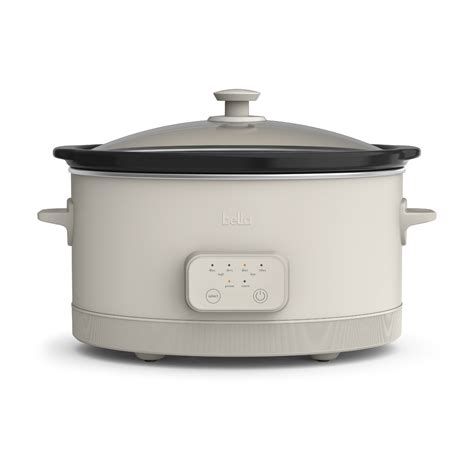 bella 6-Quart Programmable Slow Cooker - Digital Crock Pot with Timer ...