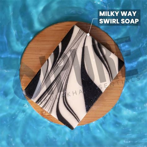 Milky Way Swirl Handmade Soap | Private Label India – Naulakha Essentials