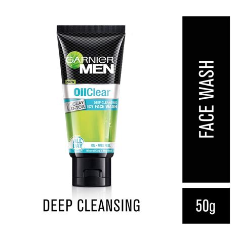 Buy Garnier Men Oil Clear Clay D Tox Facewash | Best Face Wash For Oily ...