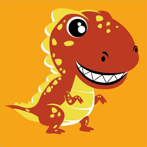 Rolled Mini Paint by Numbers - Smiling Dinosaur | Whattacraft