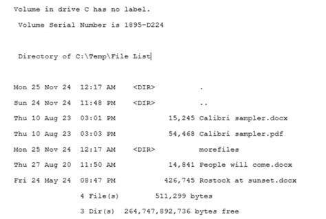 Image result for List File Names Commands