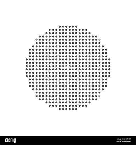 Circle icon made of small dots. EPS 10 Stock Vector Image & Art - Alamy