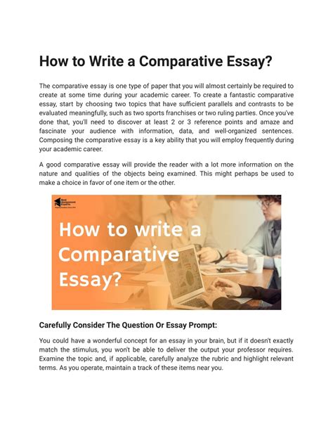 How to Write a Comparative Essay Introduction 的图像结果